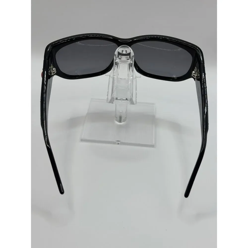 Judith Leiber Sunglasses Black Rhinestone Italy 61-10
